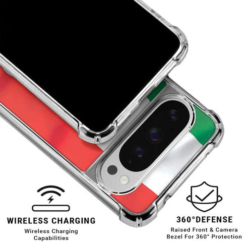 Italy Flag Google Pixel 10 Pro Clear Case